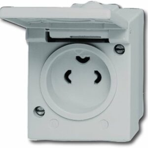 2334 AG Busch Enchufe eléctrico exterior resistente a la intemperie