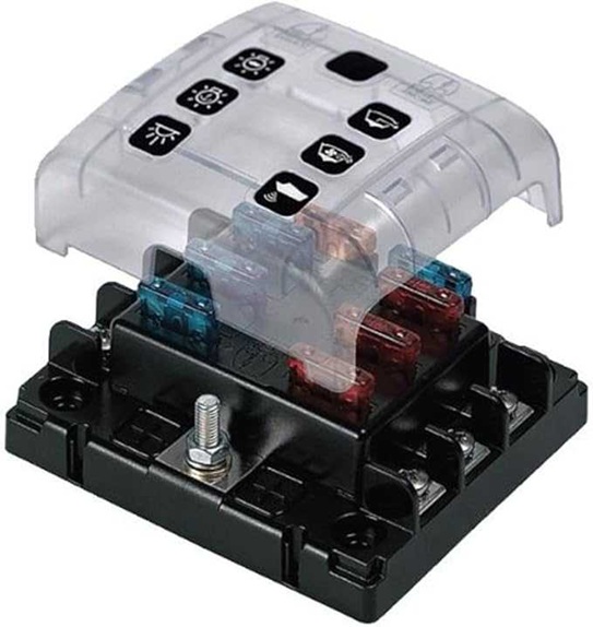 Bep Marine ATC-6W Caja 6 Fusibles Y Terminales Tornillo Náutica