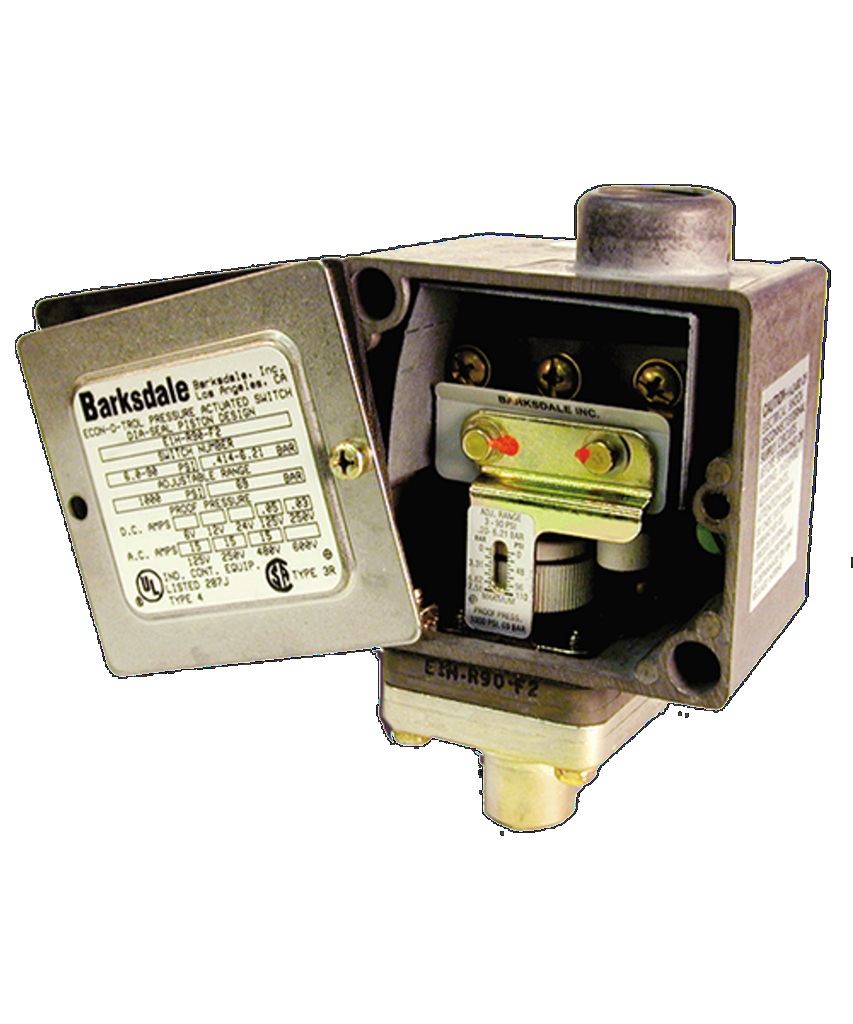 Interruptor de presión E1H-H90-P6-PLS de BARKSDALE