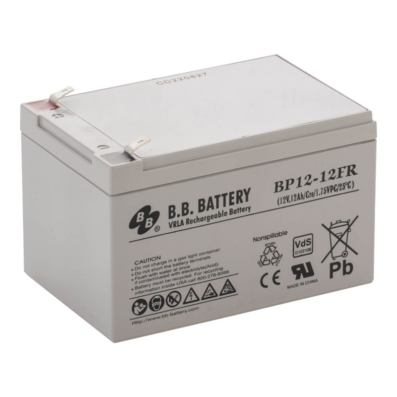 BP12-12FR B.B. Battery Batería de 12 V y 12 Ah