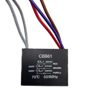 CBB61-P2 0.75uF 1.25uF Capacitor para motor 0.75uF