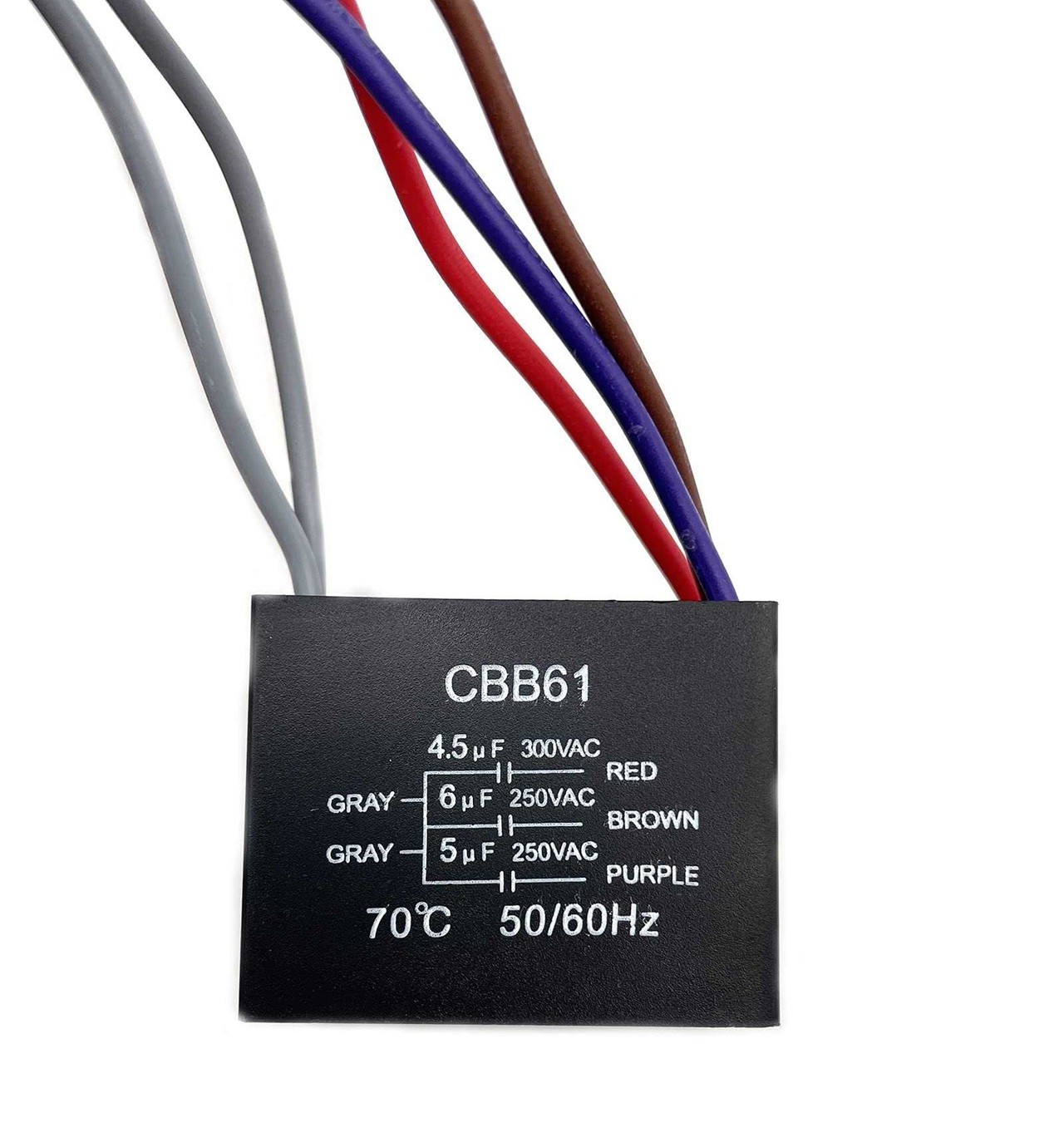 CBB61-P2 0.75uF 1.25uF Capacitor para motor 0.75uF