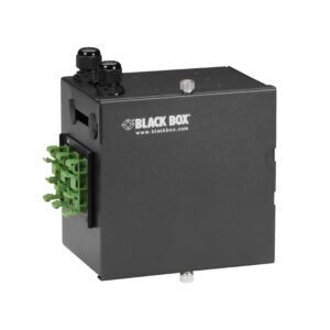 Caja de fibra óptica mini para riel DIN serie JPM398A Black Box