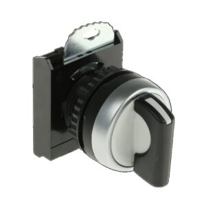 L22MA03-3E20 BACO Interruptor selector de bisel negro de 22 mm 3 posiciones