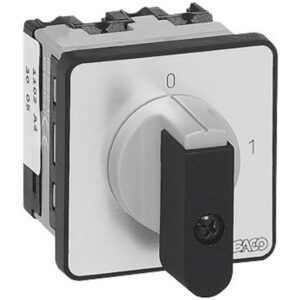 NB02AQ1 PR12 Baco Interruptor de leva de montaje en panel de 12 A 2 polos y 2 contactos