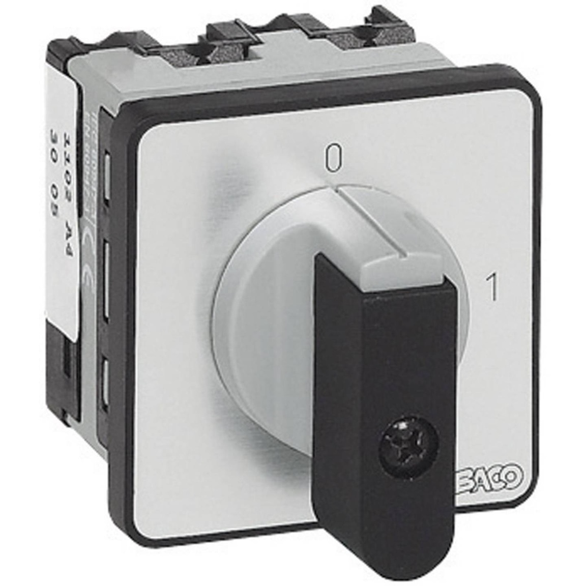 NB02AQ1 PR12 Baco Interruptor de leva de montaje en panel de 12 A 2 polos y 2 contactos
