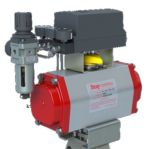 Actuador neumático de cremallera y piñón Serie 92-1190-11300-532 Bray Controls