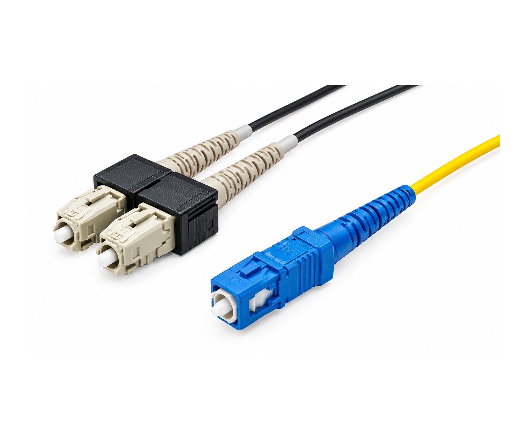 Conector de fibra estándar FOCK, TJ-SC, DUPLEX, MM, Diam. 2 mm, Multimodo