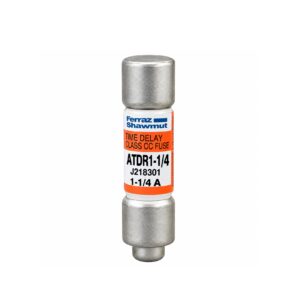 Fusible ATDR1-1/4 de retardo de tiempo, clase CC, 600 VCA 300 VCC 1,25 A Terminal Amp-Trap 2000, UL