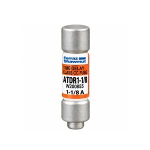 Fusible ATDR1-1/8 de retardo de tiempo, clase CC, 600 VCA 300 VCC 1,125 A Terminal Amp-Trap 2000, UL
