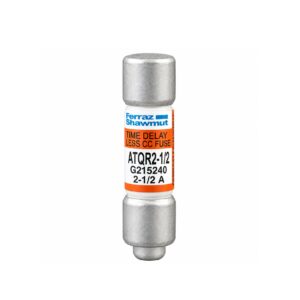 Fusible ATQR2-1/2 Clase CC, 2 1/2 A, 600 VCA 300 VCC 2,5 A Terminal Amp-Trap 2000, UL