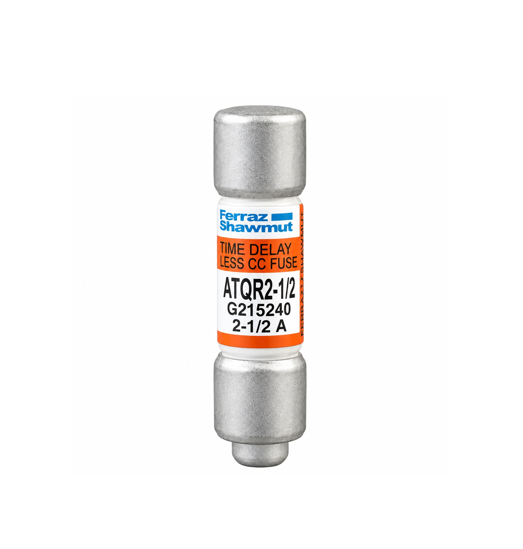 Fusible ATQR2-1/2 Clase CC, 2 1/2 A, 600 VCA 300 VCC 2,5 A Terminal Amp-Trap 2000, UL