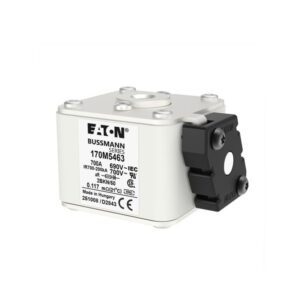 Fusible de alta velocidad, 700A, CA 690V, tamaño 2, aR, IEC, UL, indicador único 170M5463 2BKN/50 AR UC