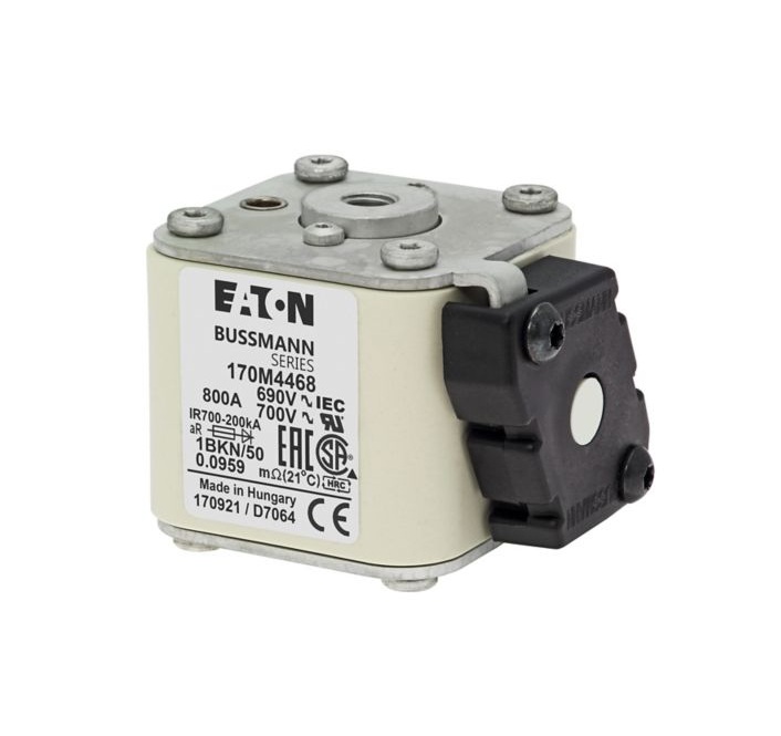 Fusible de alta velocidad 800A CA 690V tamaño 1 aR IEC UL indicador tipo K 170M4468